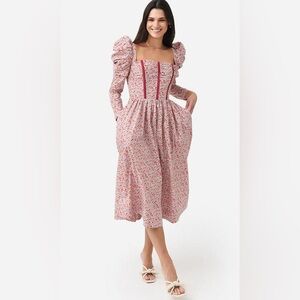 Floral Puff Sleeve Dress